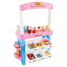 海山媽咪 兒童仿真雪糕冰淇淋玩具組, 粉色, 1組
