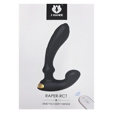 S-HANDE 斯漢德 Raper雷柏爾 前列腺遙控震動肛塞 170 x 117 x 15mm 288g, 黑色, 1個