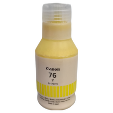 Canon 佳能 原廠墨水 GI-76 適用於GX6070和GX7070型號, 黃色, 1瓶