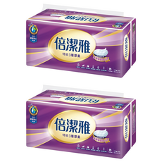 倍潔雅 特級3層抽取衛生紙, 110張, 10包, 2袋