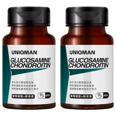 UNIQMAN 優仕曼 葡萄糖胺+軟骨素 膠囊, 60顆, 2罐