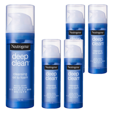 Neutrogena 深層淨化洗卸輕透潔顏油 經典型, 142ml, 5瓶