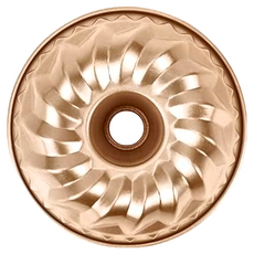 CHEFMADE 學廚金色咕咕洛夫模 型號:BP6827 尺寸:11*4.7CM 鋼材+矽利康材質 耐熱<230°C, 4吋, 1個