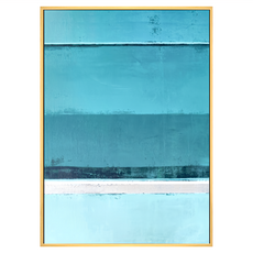 抽象畫 • 海底水影I, 42 x 59.4cm, 木色