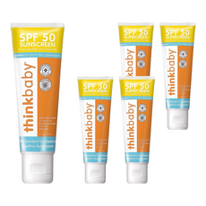 thinkbaby 新寶貝 純物理防曬霜，SPF50，89ml, 5條