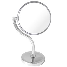 miro line S型桌上3倍放大雙面化妝鏡 18x30x13公分 銀色
