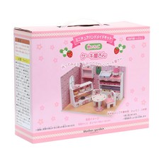 Mother Garden 手工微型屋 216x156x130mm 10歲以上適用, 蛋糕店 粉色, 1盒