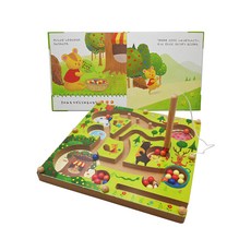 Ed.Inter 貝里君的果實小舖操作書系列，日本插畫家原創設計，磁力玩具結合故事內容，培養孩童專注、手眼協調, 操作書系列