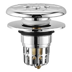 葉子小舖 洗手台防臭落水頭, 銀色, 防堵塞, 防臭, 易安裝, 優質材料, 1個