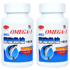 good Life 得意人生 Omega 3深海魚油 + 蝦紅素 軟膠囊, 60顆, 2罐