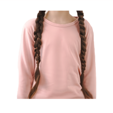 GIAT 吉亞特 極暖5.5度C兒童刷毛圓領發熱衣 L 高彈力 親膚舒適, 蜜粉