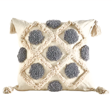 KUIBAO 快豹生活 Bohemian波西米亞簇絨流蘇抱枕 僅有皮套