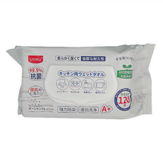 UYIKU 蘿林嚴選 廚房去油去汙濕巾 120抽 Set, 柔軟厚款, 拔群耐久性, 強力除染, 速效洗淨, 26 x 12.8 x 5cm, 2包