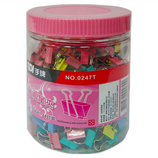 SDI 手牌 彩色長尾夾, 15mm, 288個, 1罐