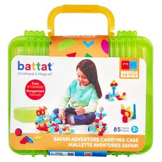 BRISTLE BLOCKS 鬃毛積木 我們一家去探險系列 85pcs, 探險手提箱, 多色, 1組