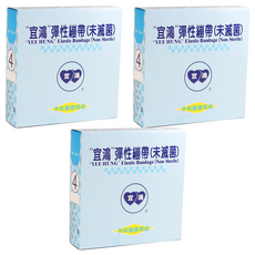 宜鴻 網狀繃帶 4號腳踝, 10片, 3盒