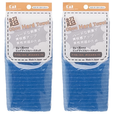 KAI 貝印 超硬搓澡巾, 藍色, 1入, 2包