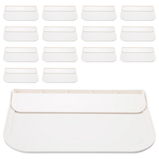 摺疊板置物架 PP材質 附背膠, 白色, 15個