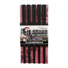 milomix 美樂美事 耐熱合金筷, 洛花, 5雙