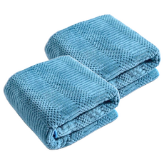 妃妃嚴選 日式浴巾, 藍色, 2條