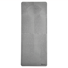 QMAT 10mm加厚體位線瑜珈墊 - 灰色, 加大款(190 x 66cm x 10mm), 1個