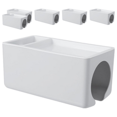 Imakara 吹風機收納架 ABS樹脂材質 26.6 x 13 x 12.5 cm, 灰色, 6個