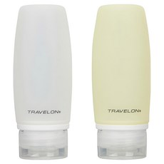 TRAVELON 旅行分裝瓶2件組 大, 綠色 + 白色, 1組
