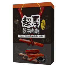 祿月6 超厚筷子肉乾伴手禮盒 黑胡椒, 240g, 1盒