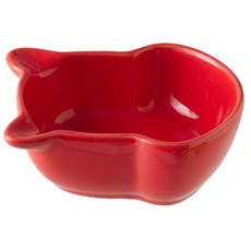 好物良品 糖果色亮光釉醬料碗 小熊款, 紅色, 1個