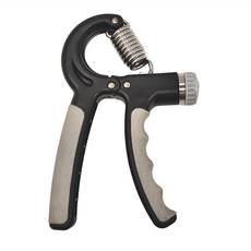 基礎款可調節握力器, 黑灰色, 1個