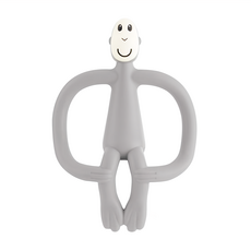 MATCHSTICK Monkey 咬咬猴造型玩具固齒器, 3個月以上, 灰長猴, 1個