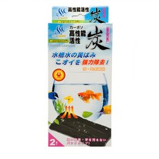 AQUAFUN 水之樂 高性能活性炭 淨化水質 魚缸過濾 淡/海水適用 兩袋入, 1組