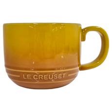 LE CREUSET 舊金山系列英式馬克杯 350ml, 杏桃黃色, 1個