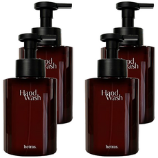 hetras.泡沫香氛洗手液 倫敦麝香, 4瓶, 515ml