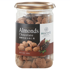 HUNTER'S DREAM 獵人谷之夢 澳洲巧克力風味杏仁果, 150g, 1罐