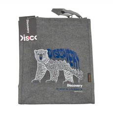 Discovery 探索頻道 DIS重磅加厚保溫袋, 24.5 x 14.5 x 27.5cm, 北極熊灰, 1個