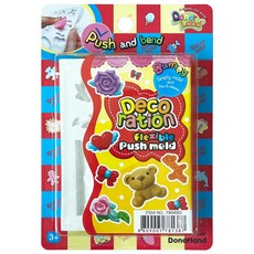 Donerland 迷您矽膠黏土模型 - 可愛裝飾, 熊娃娃/蝴蝶結/玫瑰/蕾絲/愛心翅膀, 1組