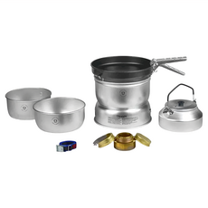 trangia Storm Cooker 27-4 UL 超輕鋁風暴酒精爐套鍋組, 銀色, 1組