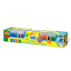 荷蘭SES 幼兒無毒創意黏土4色 x 90g, 12+ Months, Multicolor, 360g, 1盒