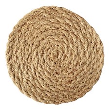 亞麻草編隔熱墊 36cm, 亞麻, 1個