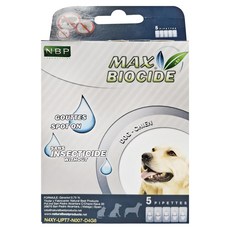 NBP 西班牙犬用天然驅蝨滴劑 5劑/盒 天然成分 溫和不刺激 長效保護, 44-3015, 5ml, 1盒