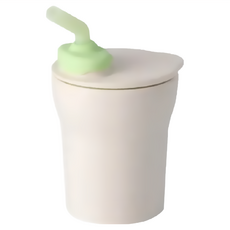 Miniware 天然聚乳酸愛喝水水杯組 - 寶寶學習慢磨, 香草甜檸檬綠, 1個, 190ml