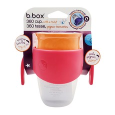 b.box 360度學習水杯，250ml, 草莓粉, 1個