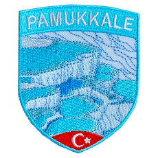 A-ONE 匯旺 土耳其棉花堡地標造型刺繡 7.5 x 6 CM 聚酯纖維, 彩色, 1個