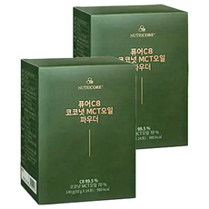 NUTRICORE 純淨C8 MCT椰子油即溶粉, 14包, 10g, 2盒