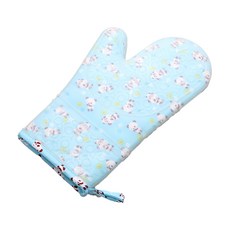 加厚加棉矽膠隔熱手套(1雙組)-d, 1組, 矽膠花色 藍色