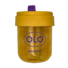 HOLOHOLO TONTON MINI 吸管杯 (小), 黃色, 300ml, 1個