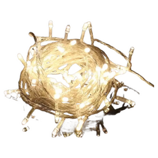 USB多功能 LED200燈透明線高亮串燈 長度約20米, 暖白色, 1個