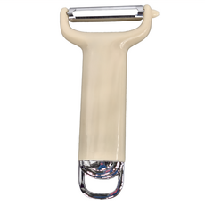 沐慕家居 水果削皮刨刀 - 白色, 4個