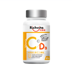 Richvita 利捷維 有酵維生素C口嚼錠, 60顆, 1罐